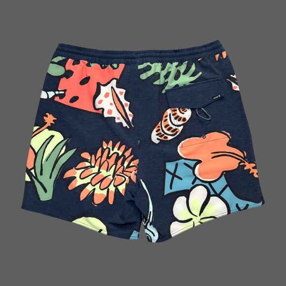 Roark Shorey Trunk 16" Shell Cove RB457 Dark Navy Size L NWT $66 MSRP - Picture 6 of 7